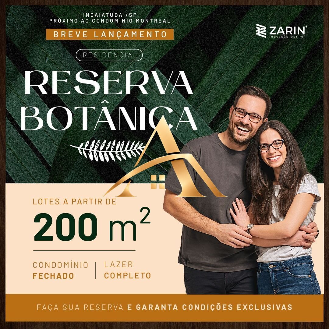 Terreno à venda Reserva Botânica - Andreia Araujo corretora