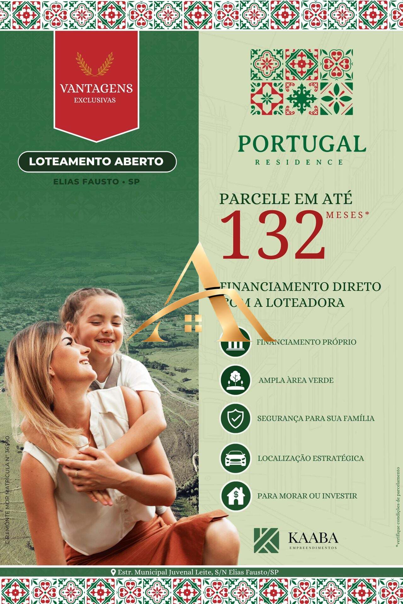 Terreno à venda Portugal Residence, Centro - Elias Fausto/SP - Andreia Araujo corretora