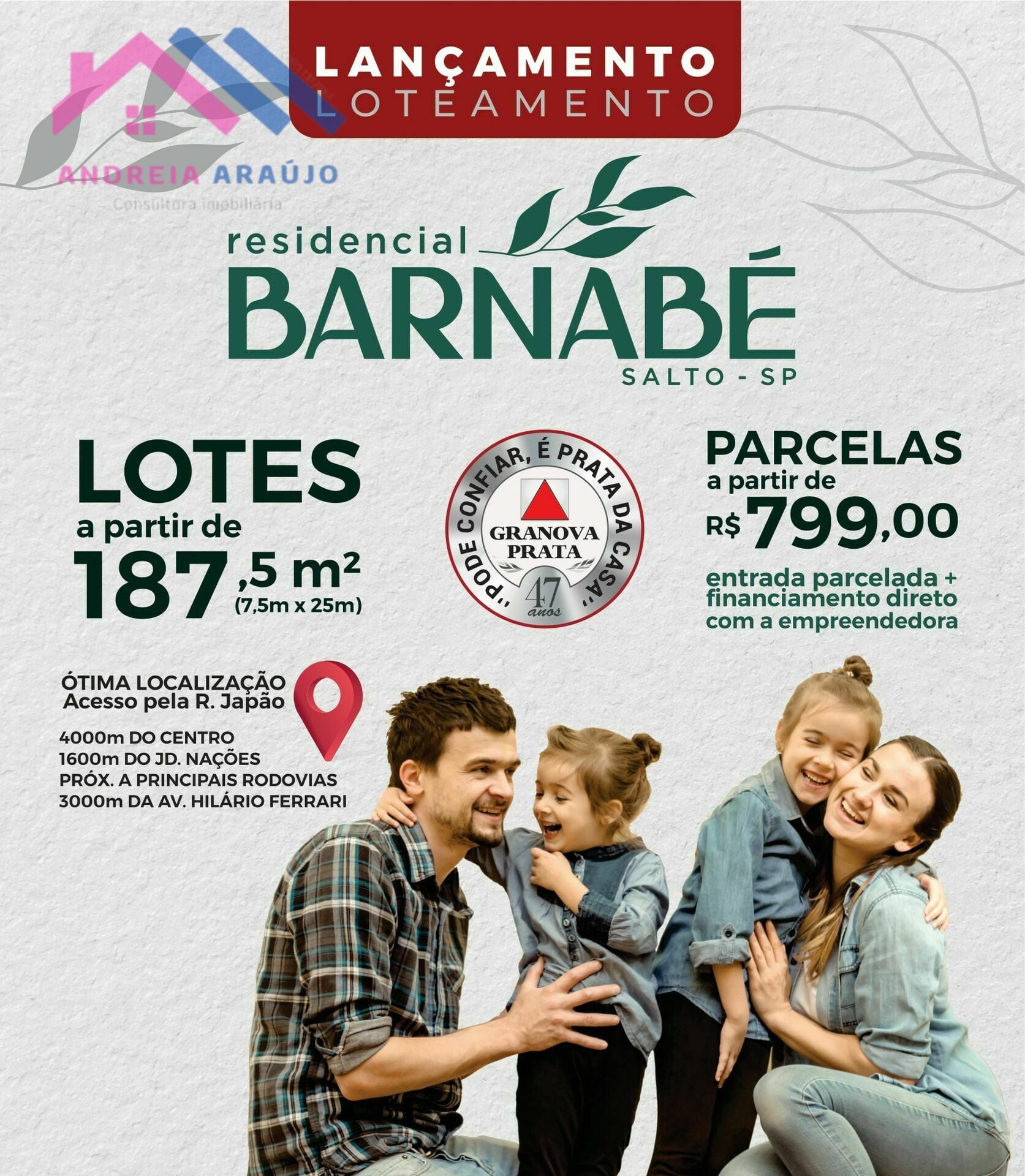 Terreno à venda - Residencial Barnabé,Salto